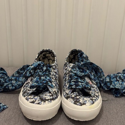 Superga x Mary Katrantzou sneakers like new with floral print