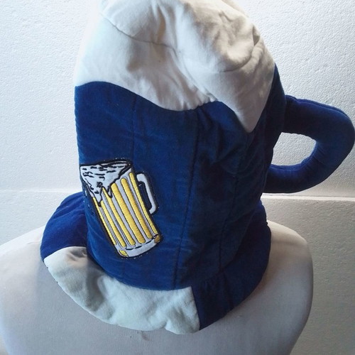 Carnival plush beer hat used