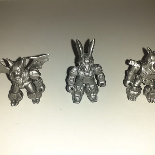 Teratomachoi Hasbro figures used, set of three with missing parts