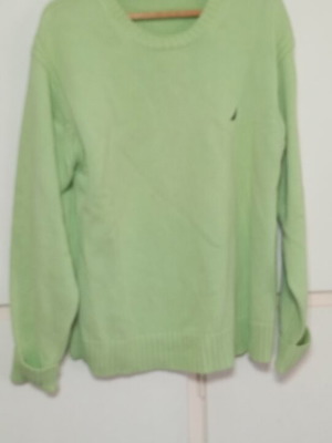 Nautica cotton shirt size L green like new