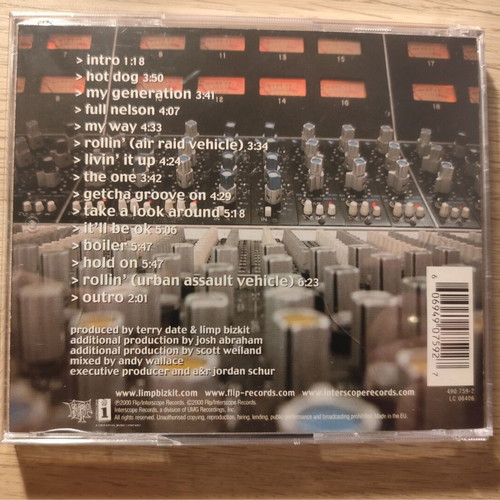 Chocolate Starfish And The Hot Dog Flavored Water CD like new, Limp Bizkit