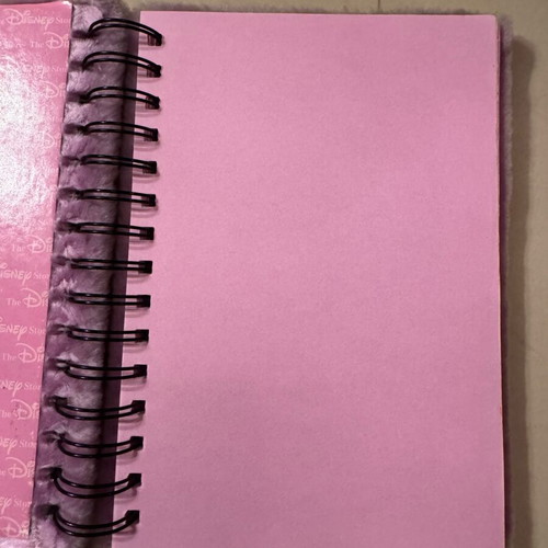 Minnie Mouse Fuzzy Notebook like new, authentic Disney World
