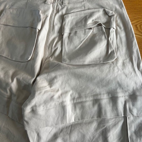 Zara men's cargo bermuda shorts with detachable legs 2 in 1, size 46, beige