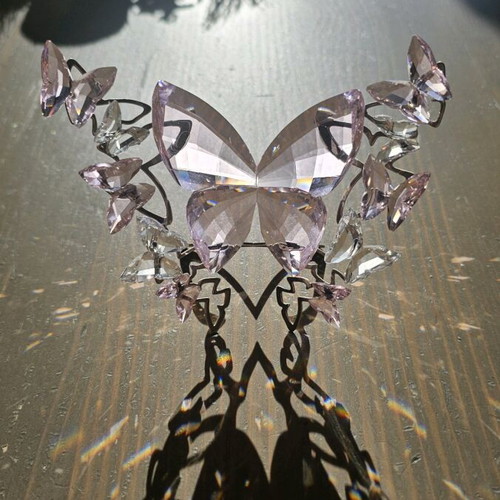 Swarovski Aurore Boreale butterfly composition 2014 like new
