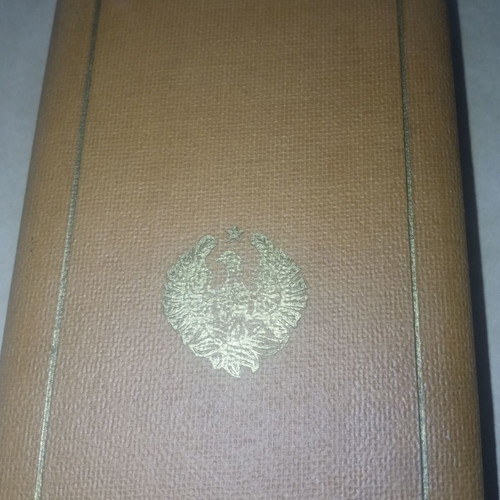 Medal box with gold Phoenix Order cross, used, Anagnostopoulos