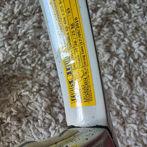 Wilson rackets and racket bag used