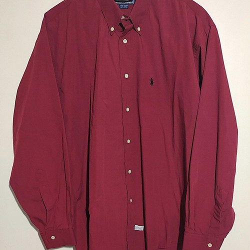 Polo Ralph Lauren shirt size Large, burgundy color, like new