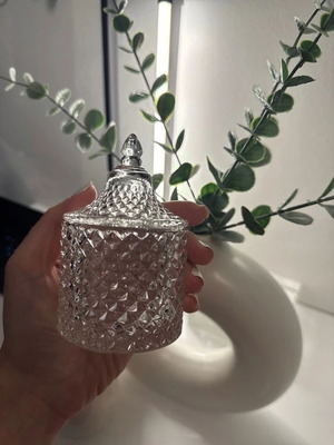 Glass jar used, in excellent condition