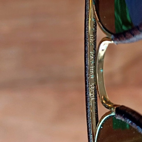 Ray-Ban Bausch & Lomb 5814 used sunglasses with leather frame