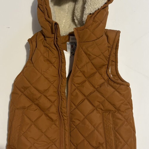 Camel vest with inner fur Orchestra new for boy up to 23 months