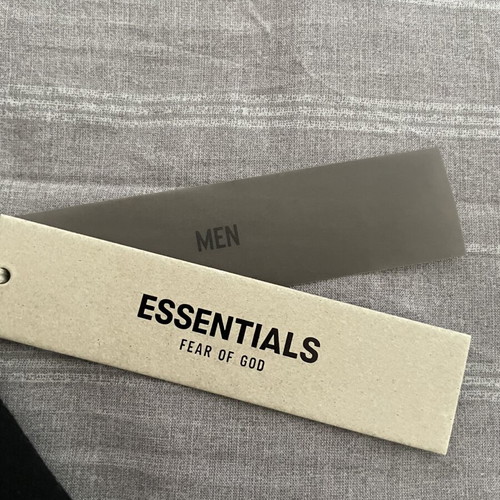 Fear Of God Essentials Cream Drawstring Sweatshort jet black, new