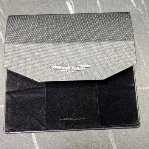 Police sunglasses case new black with cloth
