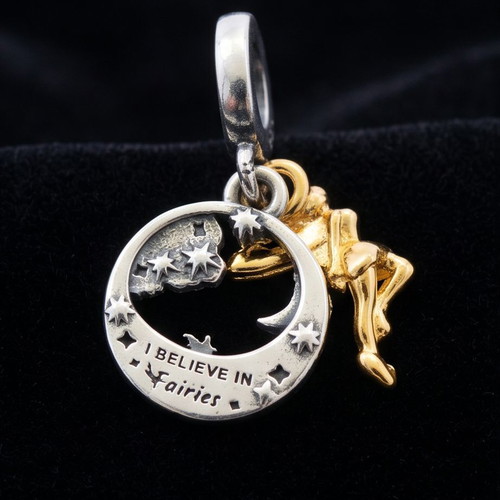 Charm Disney Tinker Bell Celestial Night silver S925 with gold details