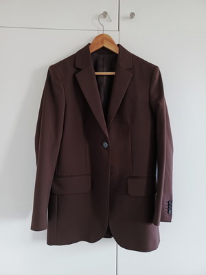 Arket women's brown wool blazer like new, size EUR 36 UK 10