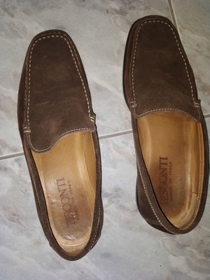 Bisconti men's shoes suede brown, like new, size 44