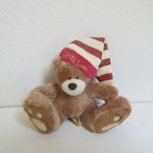 With Love plush teddy bear miniature like new