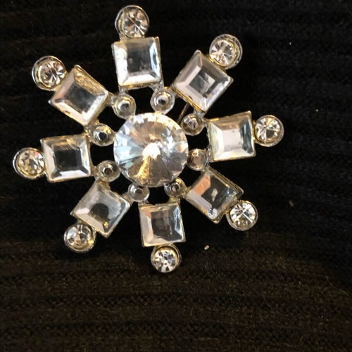 Abel & Lula pins new with strass, set of 4 pieces