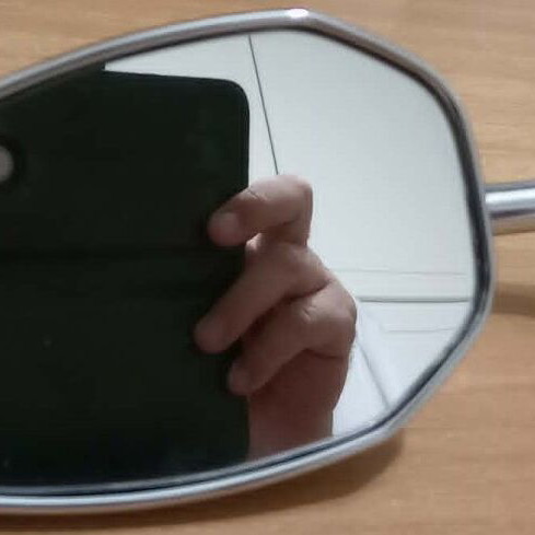 Left mirror for JAC WIN L 001137 motorcycle, chrome, new