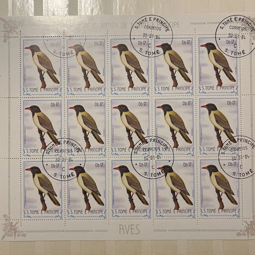 Stamp pages used, pack of 10, uncut, excellent condition