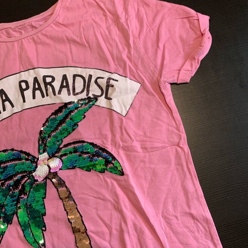 T-shirt used for 12-13 years old, pink, size 164 cm