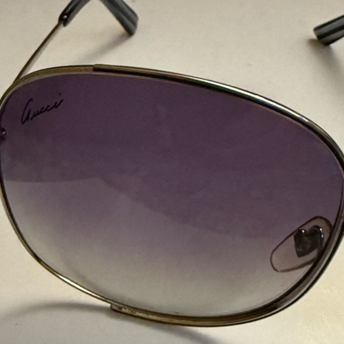 Gucci purple degrade sunglasses used with minor lens wear
