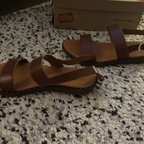 FitFlop Barra Cognac sandals size 39 new