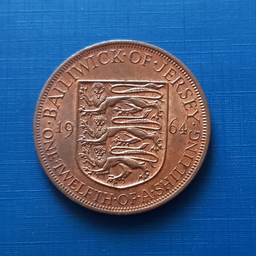 Jersey Island 1/12 Shilling 1964 like new