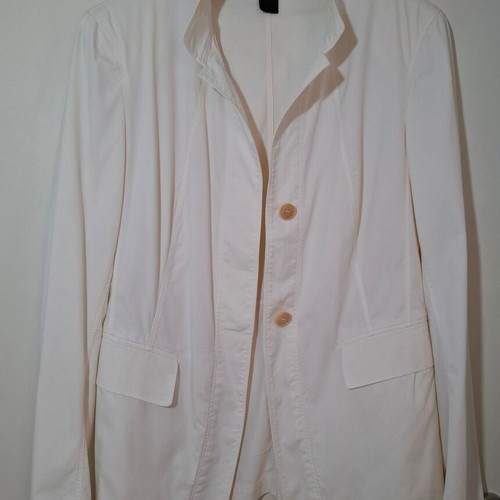 White blazer jacket Donna Karan signature Large used