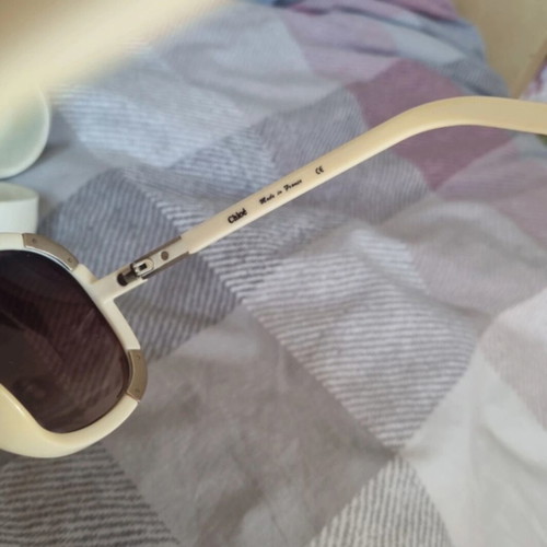 Vintage Chloe sunglasses used, beige