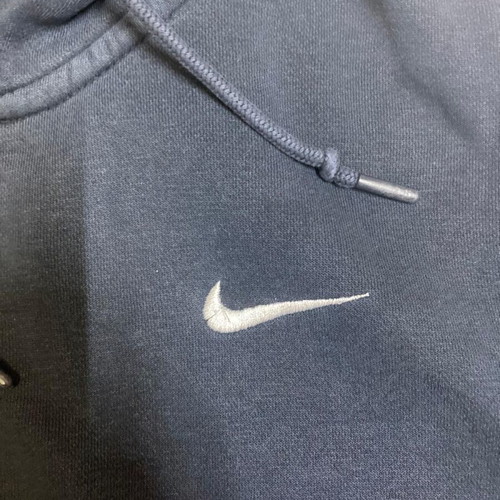 Nike Y2K 90s Vintage Hoodie, navy, size S