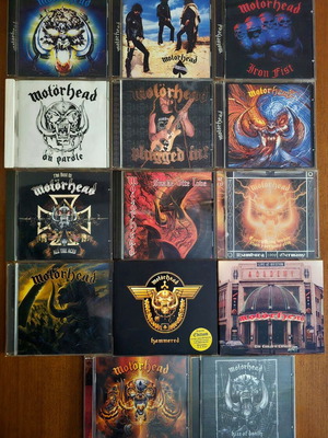 Motörhead CD collection, 14 CDs, first editions & special editions