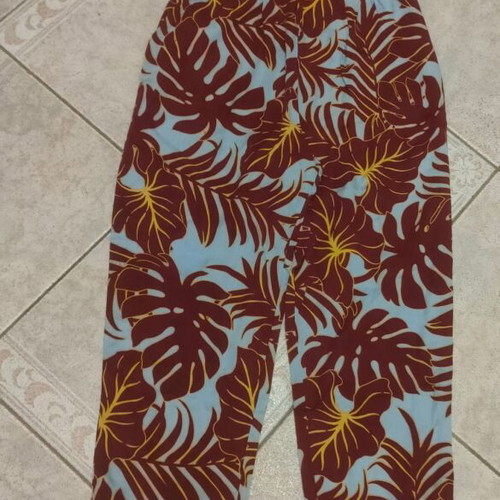 Consius by H&M strapless jumpsuit with colorful pattern, new