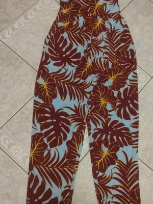 Consius by H&M strapless jumpsuit with colorful pattern, new