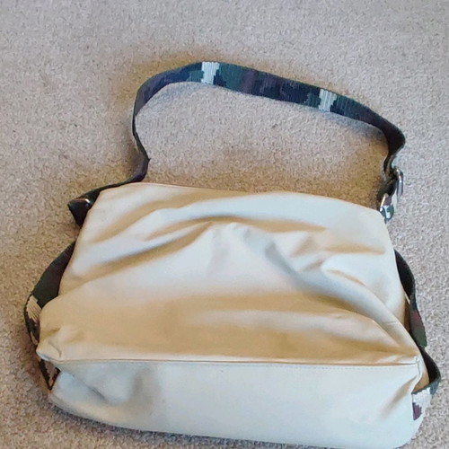 Fiorucci shoulder bag used, beige with zipper