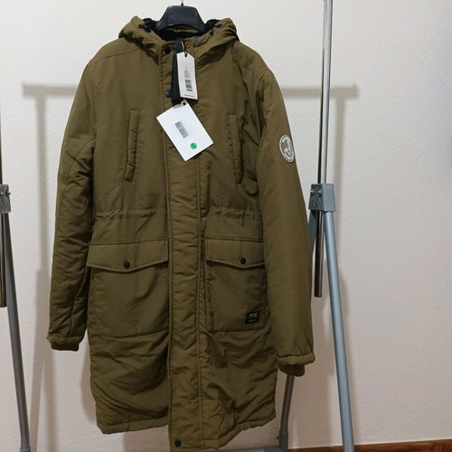 Wesc men's parka jacket new green size M