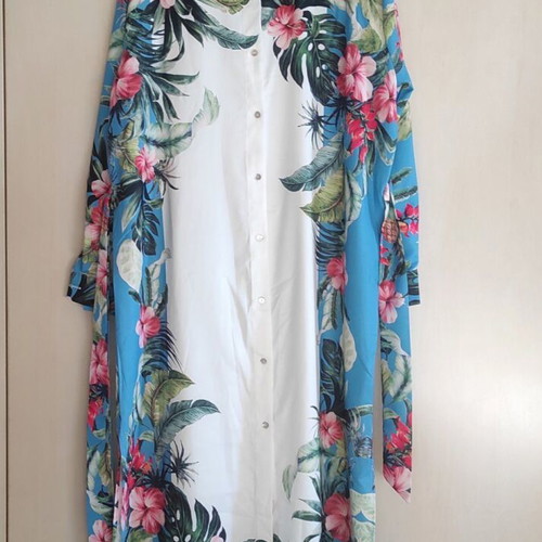 Long floral dress Shein like new, multicolored