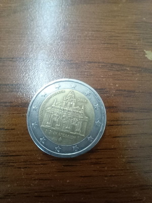 Greece 2 Euro 2016 Moni Arkadiou coin used