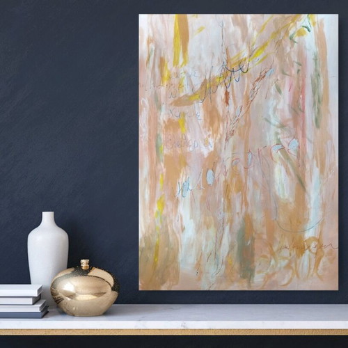 You Are Free II Abstract Large Painting New, Ready to Hang