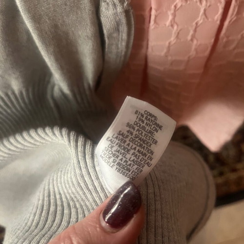 Guess ribbed jacket new, grey, size M