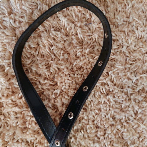Belt thin black adjustable like new with buckle