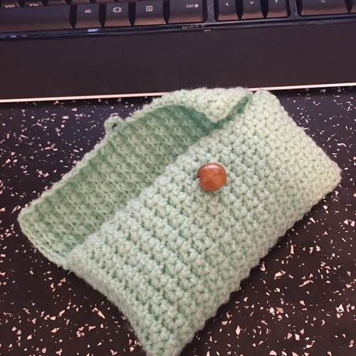 Handmade knitted bag - toiletry case new