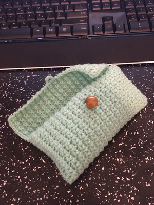 Handmade knitted bag - toiletry case new
