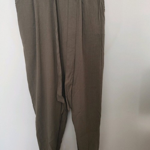 Pull & Bear khaki fabric pants like new, size M