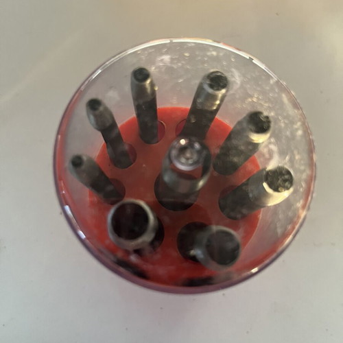 Hollow Punch Set HP-909 new, 9 pieces with plastic holder