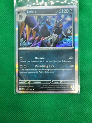Lokix Pokemon TCG Paradox Rift 122/182 Rare Holo new