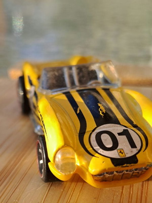 Hot Wheels Ferrari 250 Testa Rossa μεταλλικό αυτοκινητάκι, κίτρινο αγωνιστικό