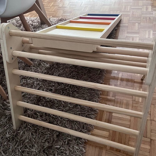 Montessori Climbing Set with Climbing and Slide like new