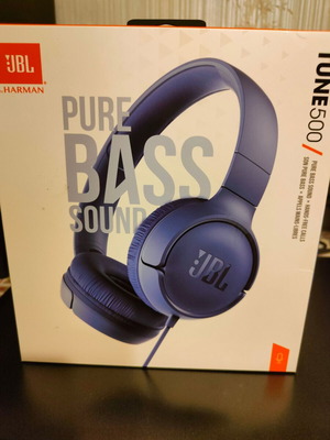 JBL Tune 500 ενσύρματα ακουστικά καινούργια, μπλε