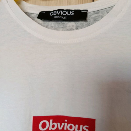 Obvious T-shirt size M used, white