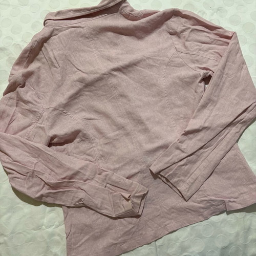 Vintage linen jacket in pink, size M, like new